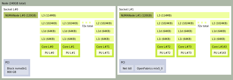 MareNostrum 5 Grace-GPP nodes topology